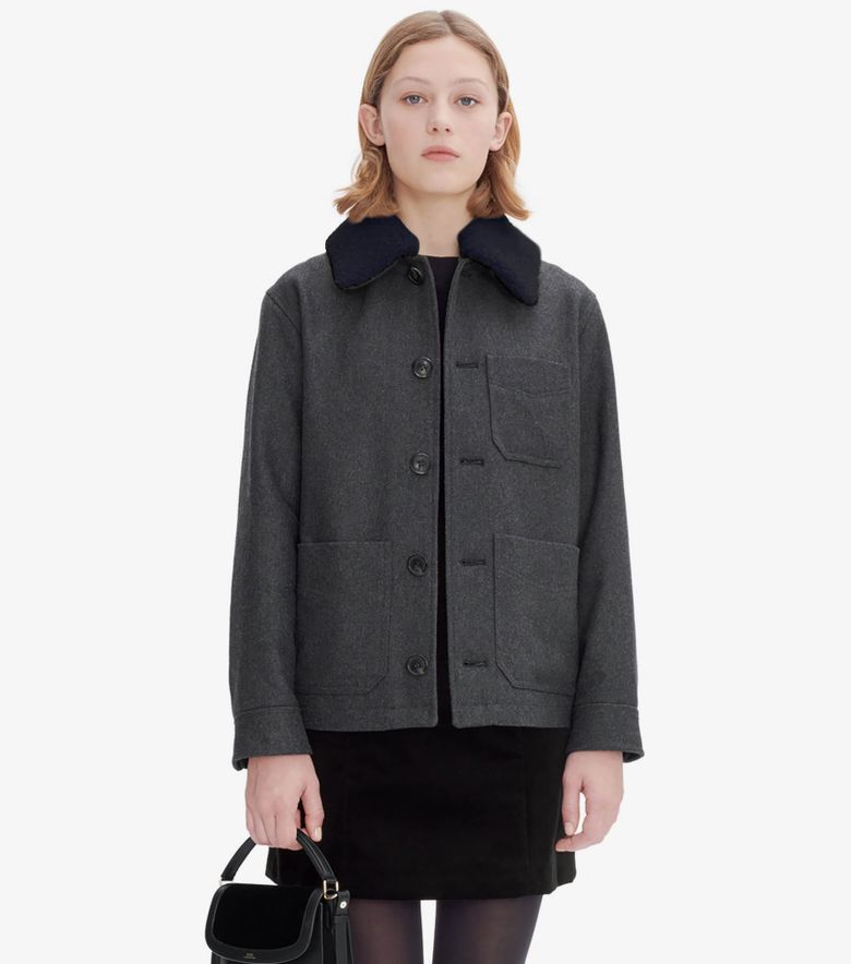 A.P.C. Blouson New Julia Anthracite chiné