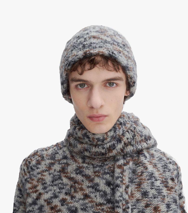 A.P.C. Bonnet Happy Gris chiné