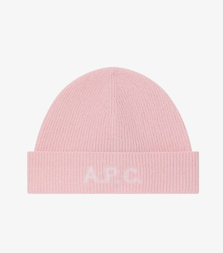 A.P.C. Bonnet Harry Rose pâle