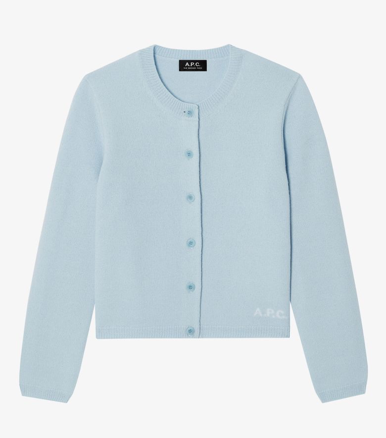 A.P.C. Cardigan Mila Bleu Clair
