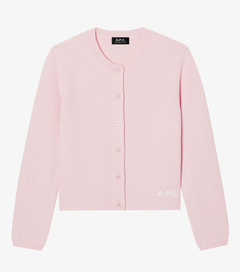 A.P.C. Cardigan Mila Rose Pâle