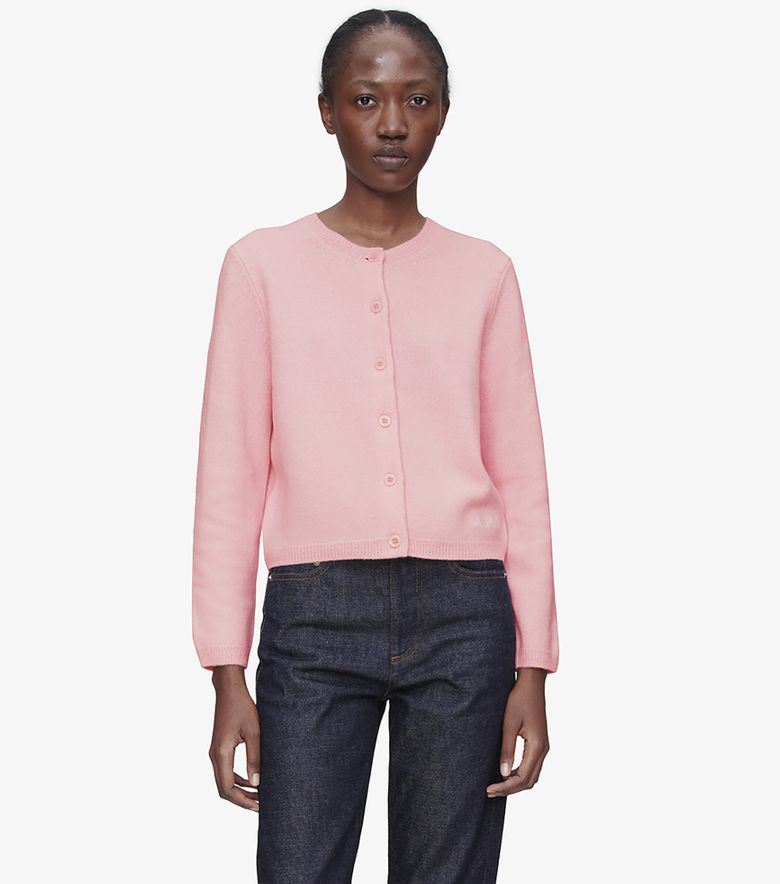 A.P.C. Cardigan Mila Rose pâle