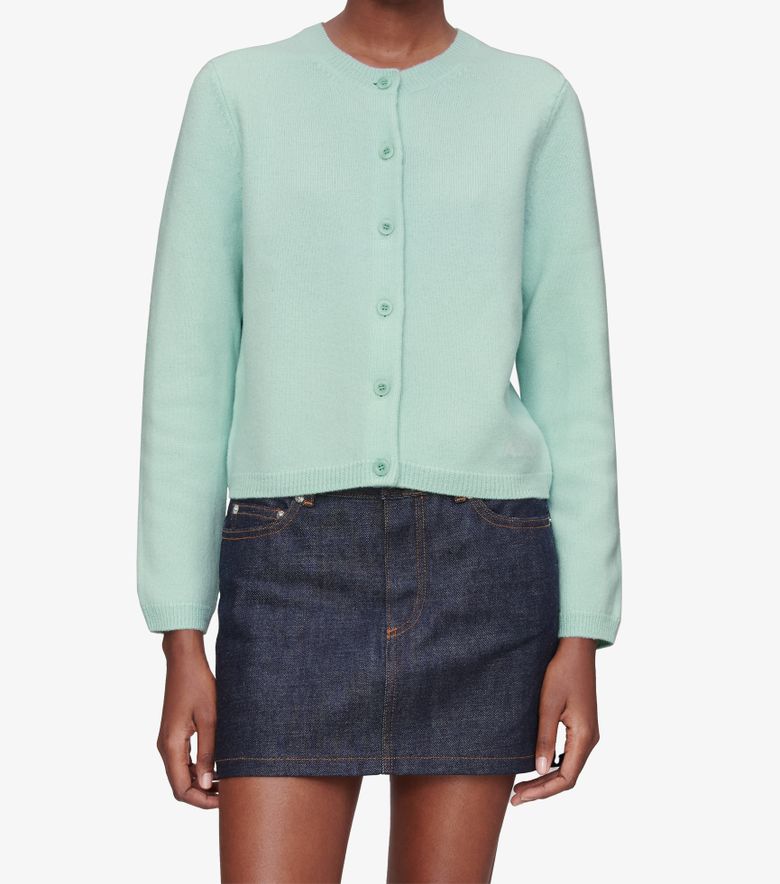 A.P.C. Cardigan Mila Vert Pale