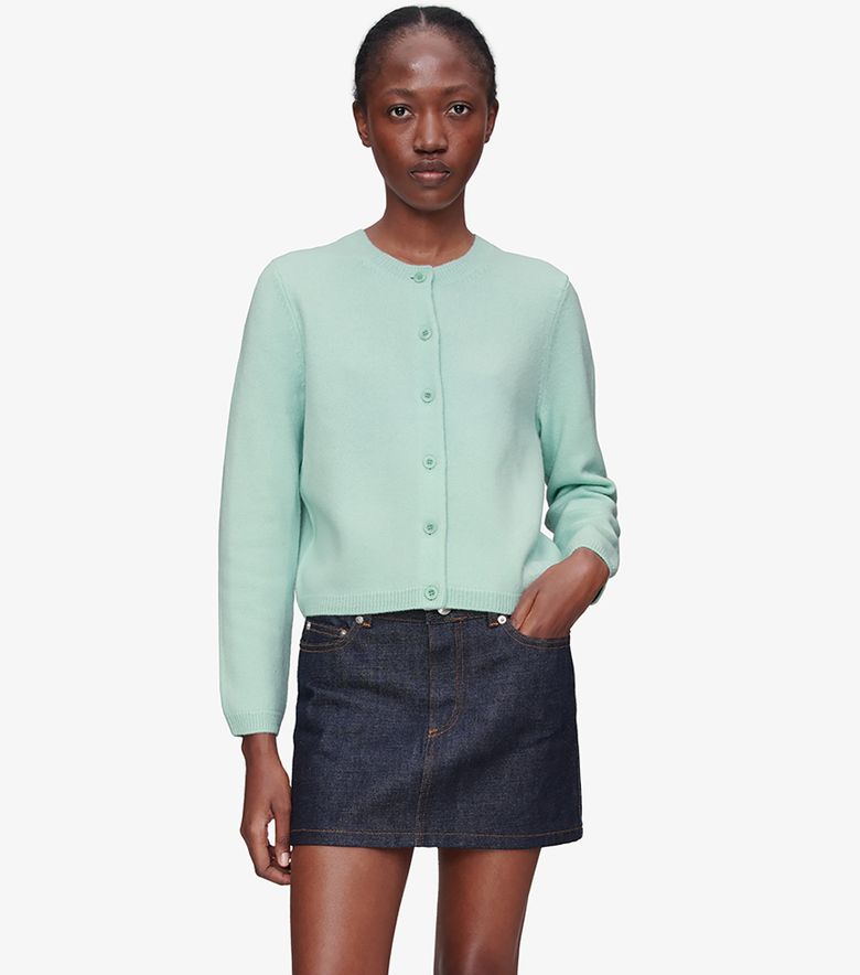 A.P.C. Cardigan Mila Vert Pale