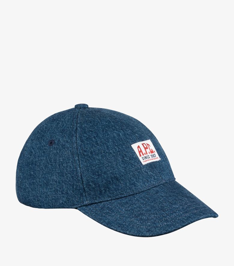 A.P.C. Casquette Charlie Carpenter Indigo Délavé