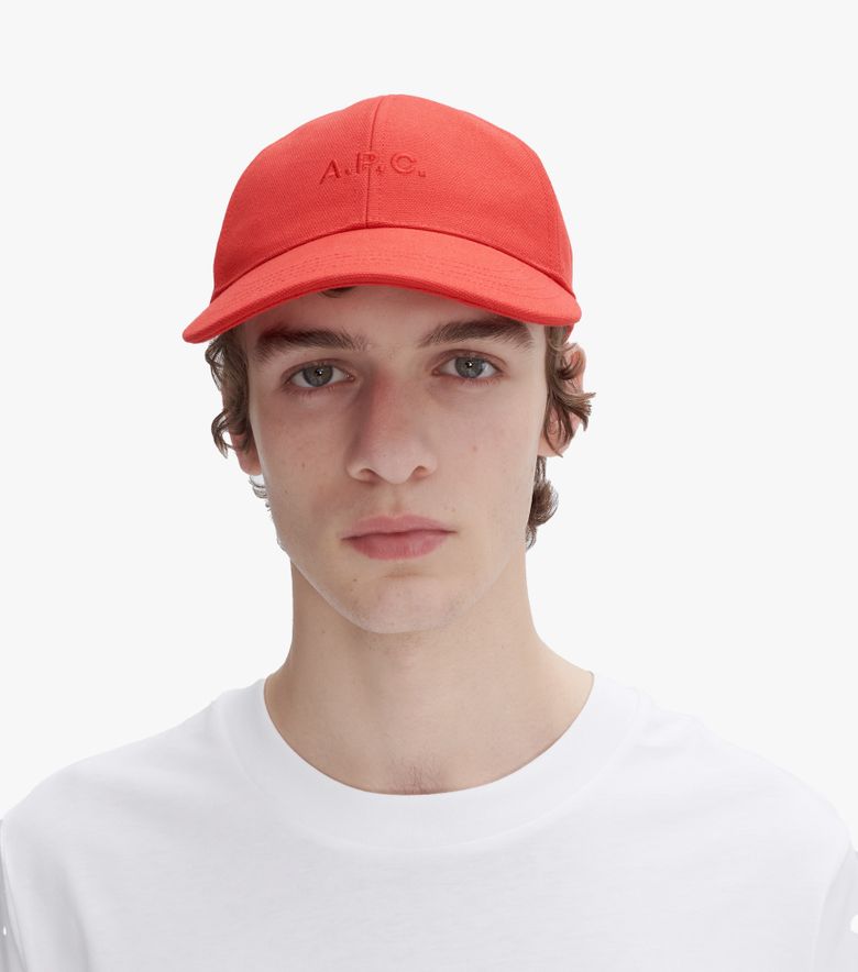 A.P.C. Casquette Charlie Rouge
