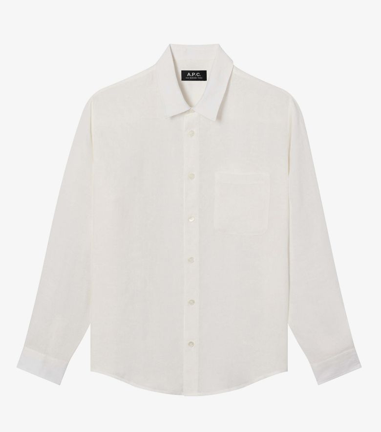 A.P.C. Chemise Cassel Blanc Cassé