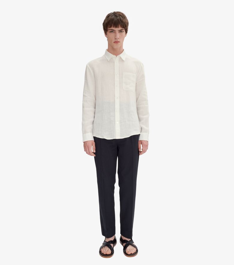 A.P.C. Chemise Cassel Blanc cassé