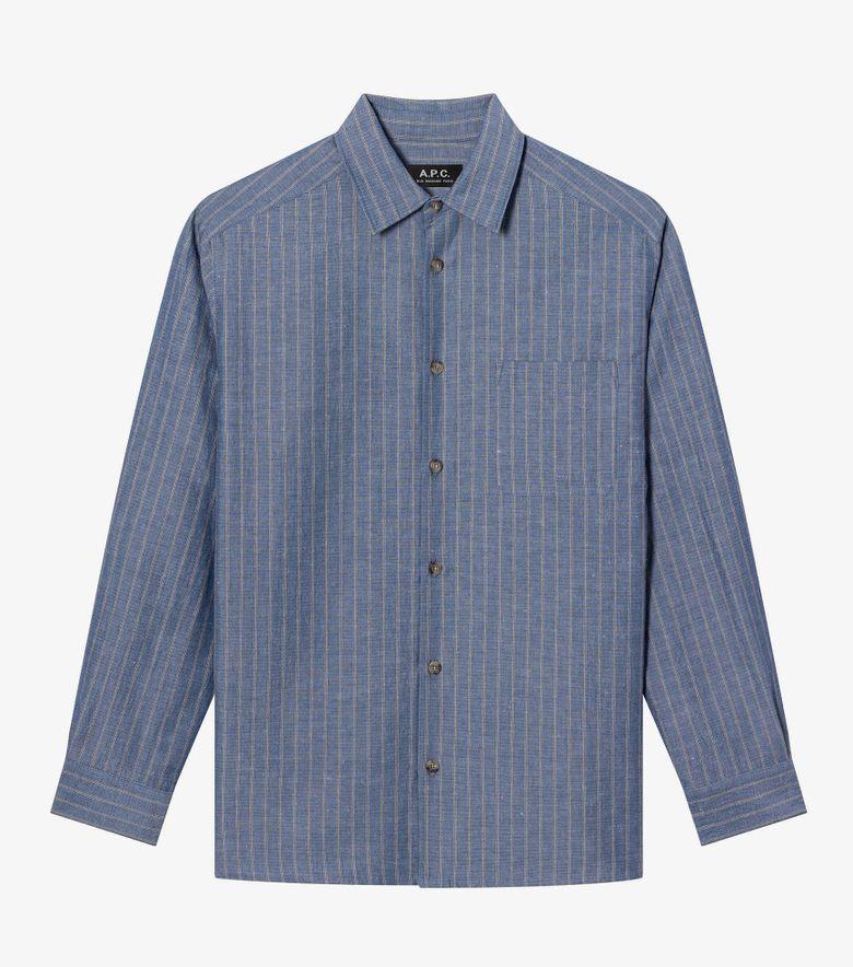 A.P.C. Chemise Malo Bleu