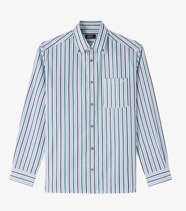 A.P.C. Chemise Mateo Logo Dark Navy