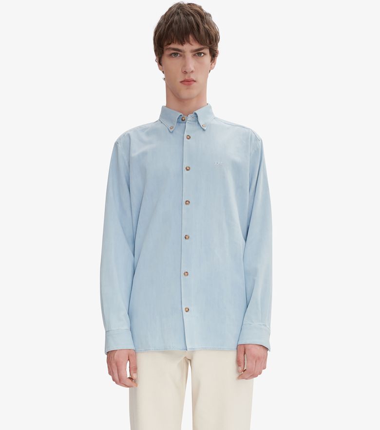 A.P.C. Chemise Mathias Bleu pâle