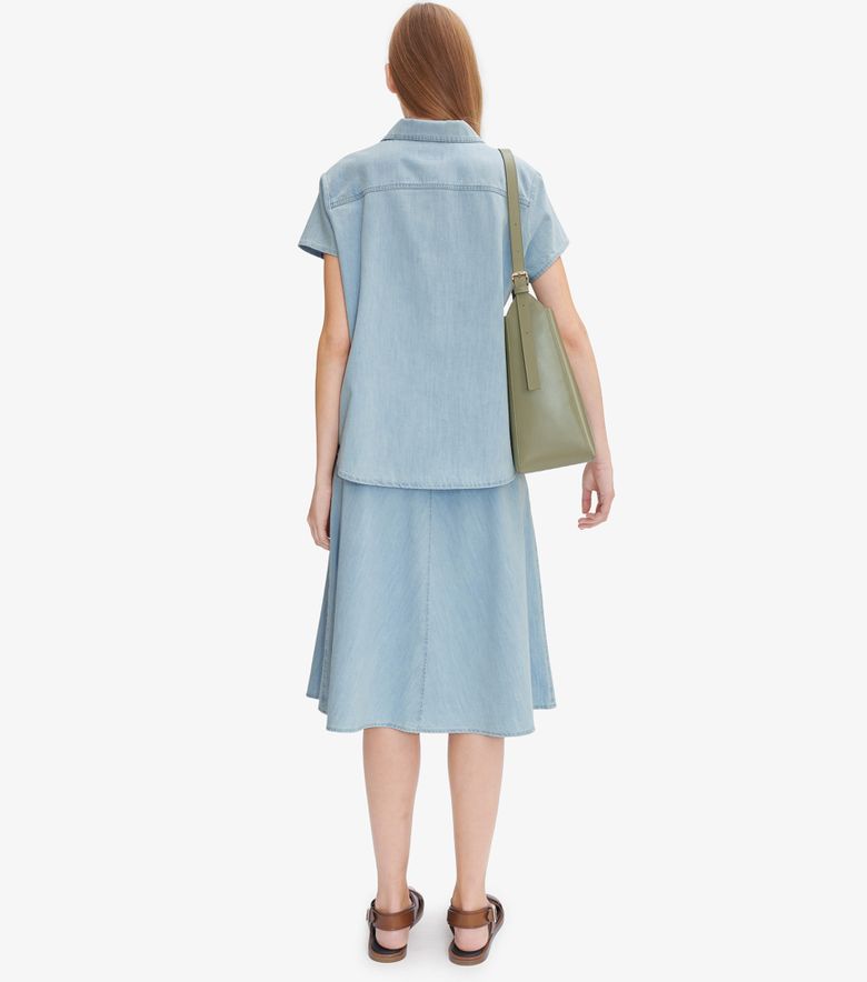 A.P.C. Chemisette Marina Bleu Pâle
