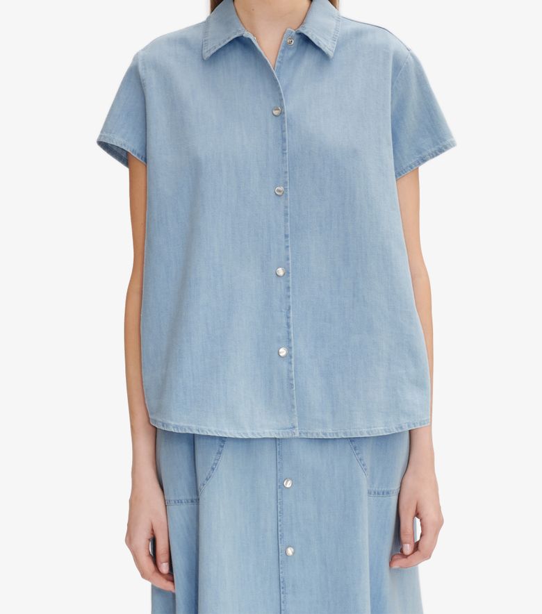 A.P.C. Chemisette Marina Bleu Pâle