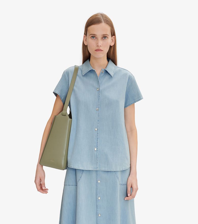 A.P.C. Chemisette Marina Bleu pâle