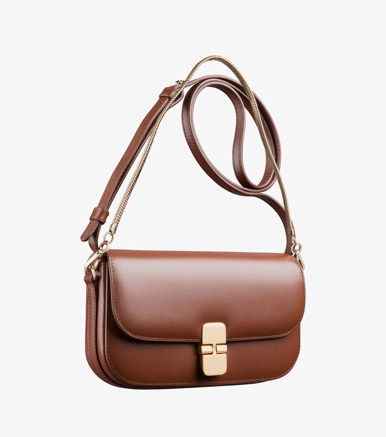 A.P.C. Clutch Grace Chaine Noisette