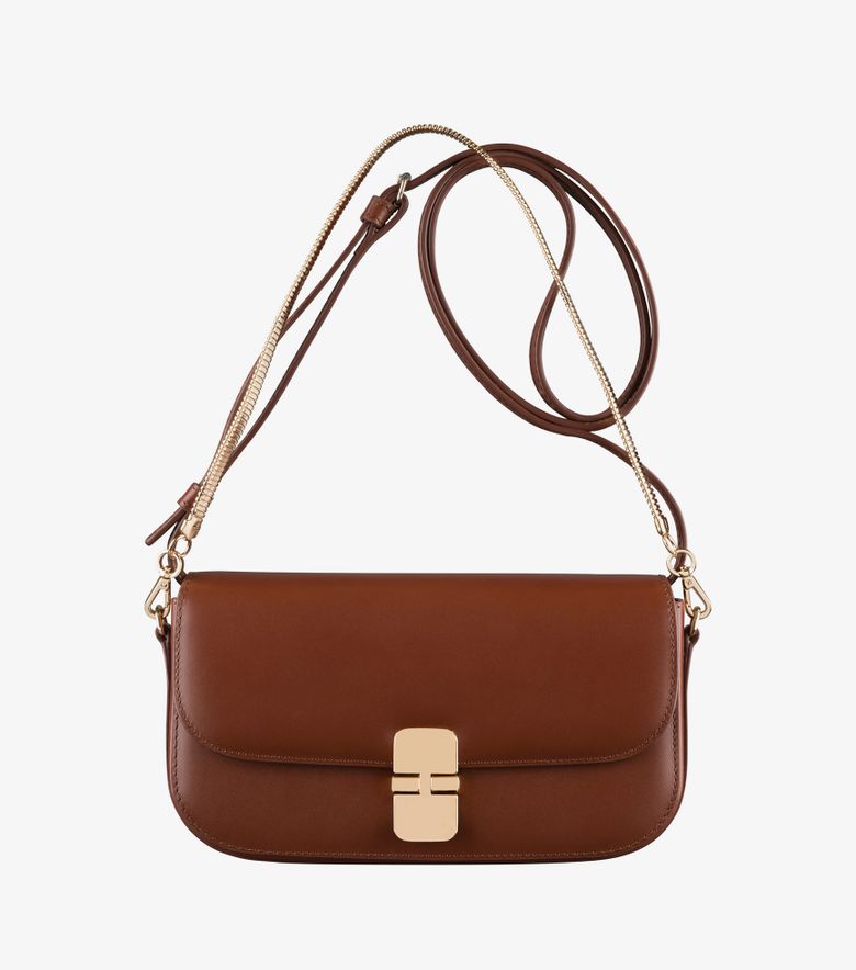 A.P.C. Clutch Grace Chaine Noisette