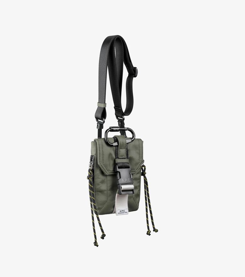 A.P.C. Crossbody Pouch Trek Kaki Foncé