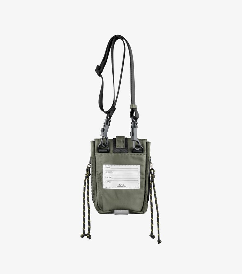 A.P.C. Crossbody Pouch Trek Kaki Foncé