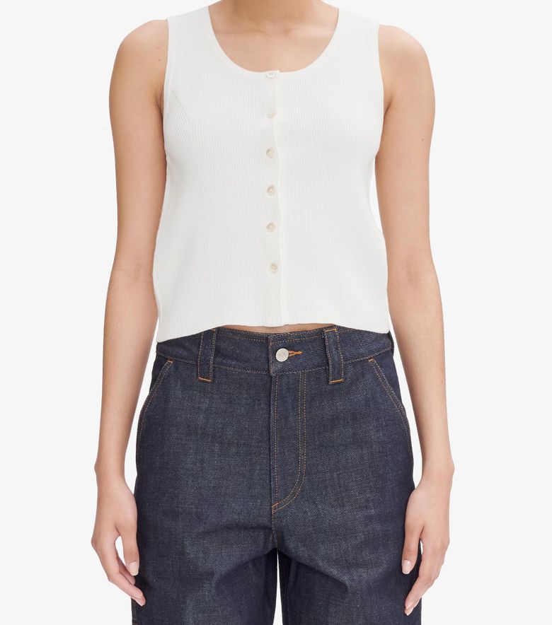 A.P.C. Débardeur Ambre Blanc Cassé