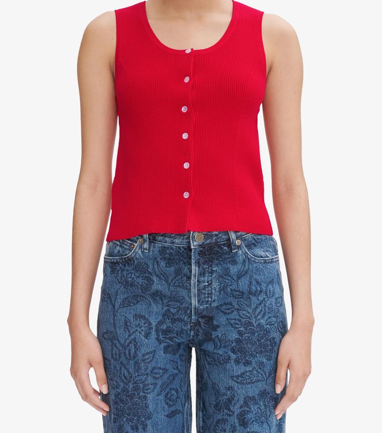 A.P.C. Débardeur Ambre Rouge