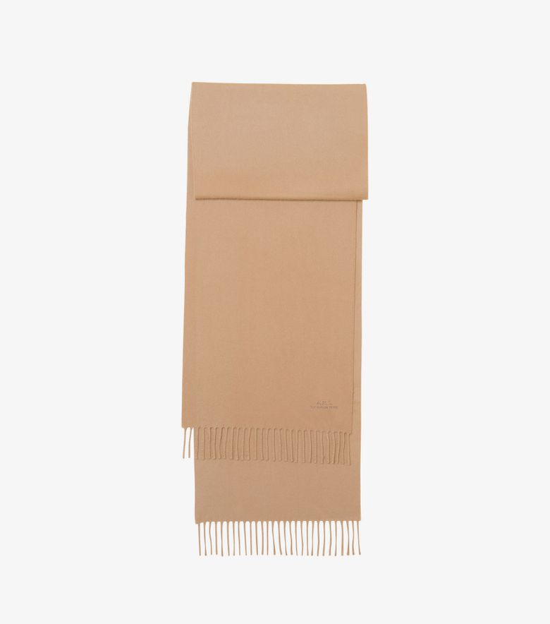 A.P.C. Écharpe Ambroise Brodée Camel