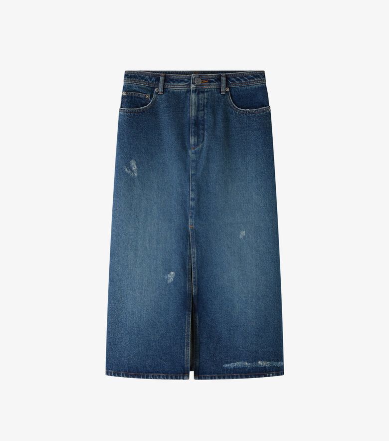 A.P.C. Jupe Georgia Indigo Délavé