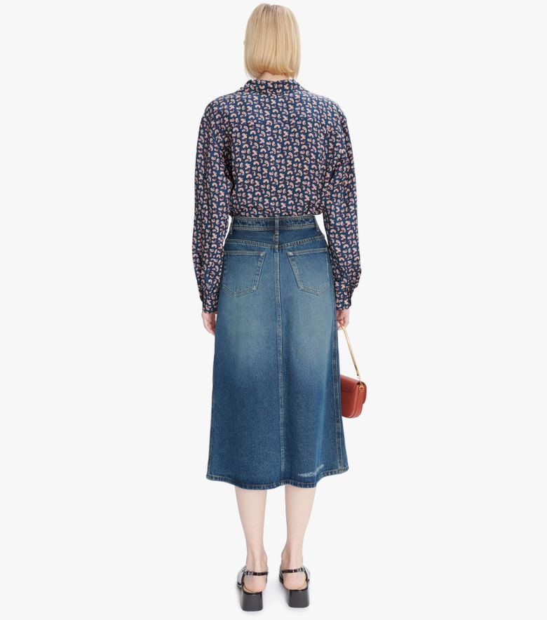 A.P.C. Jupe Georgia Indigo Délavé