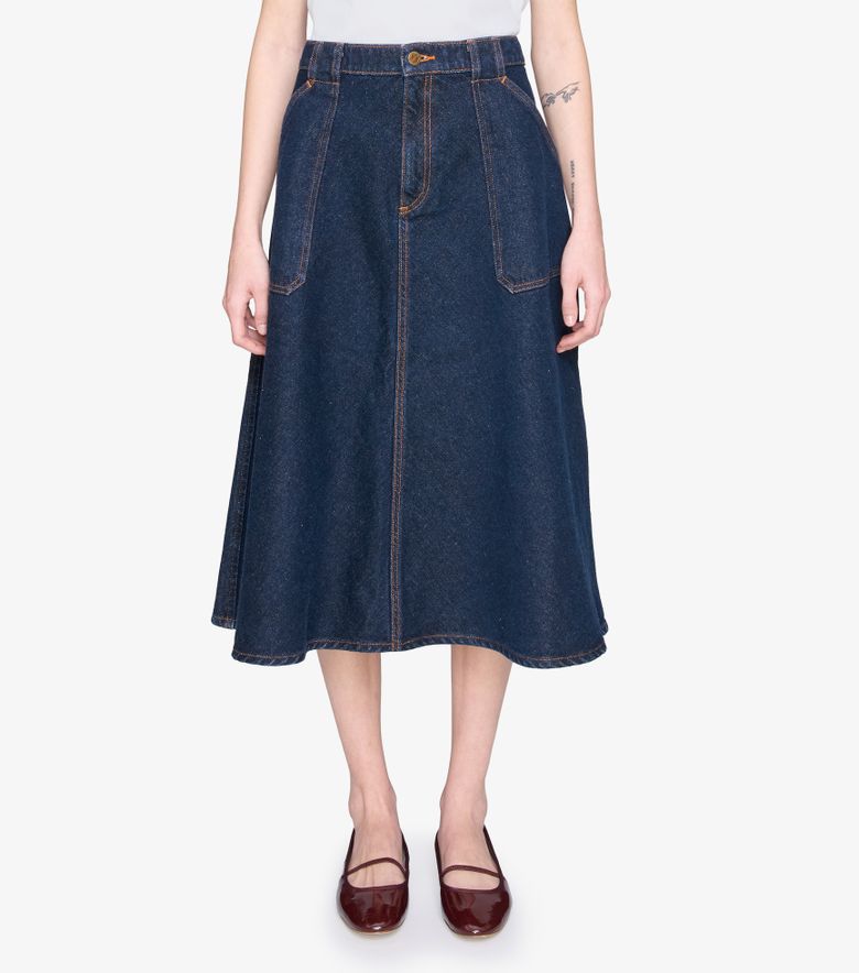 A.P.C. Jupe Laurie Indigo Délavé