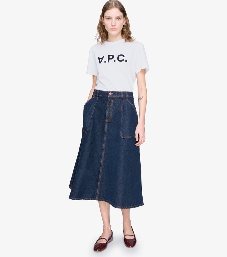 A.P.C. Jupe Laurie Indigo délavé