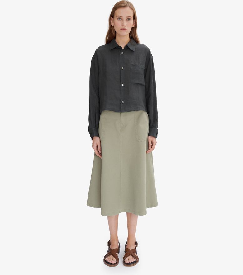 A.P.C. Jupe Laurie Vert grisé