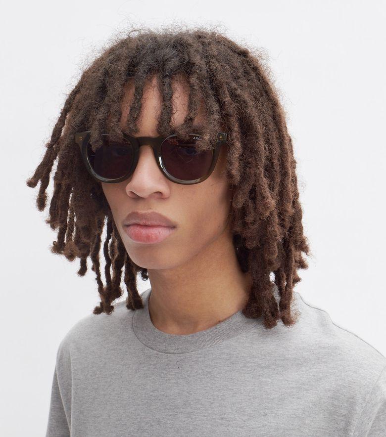 A.P.C. Lunettes de soleil Lou Unisexe Kaki