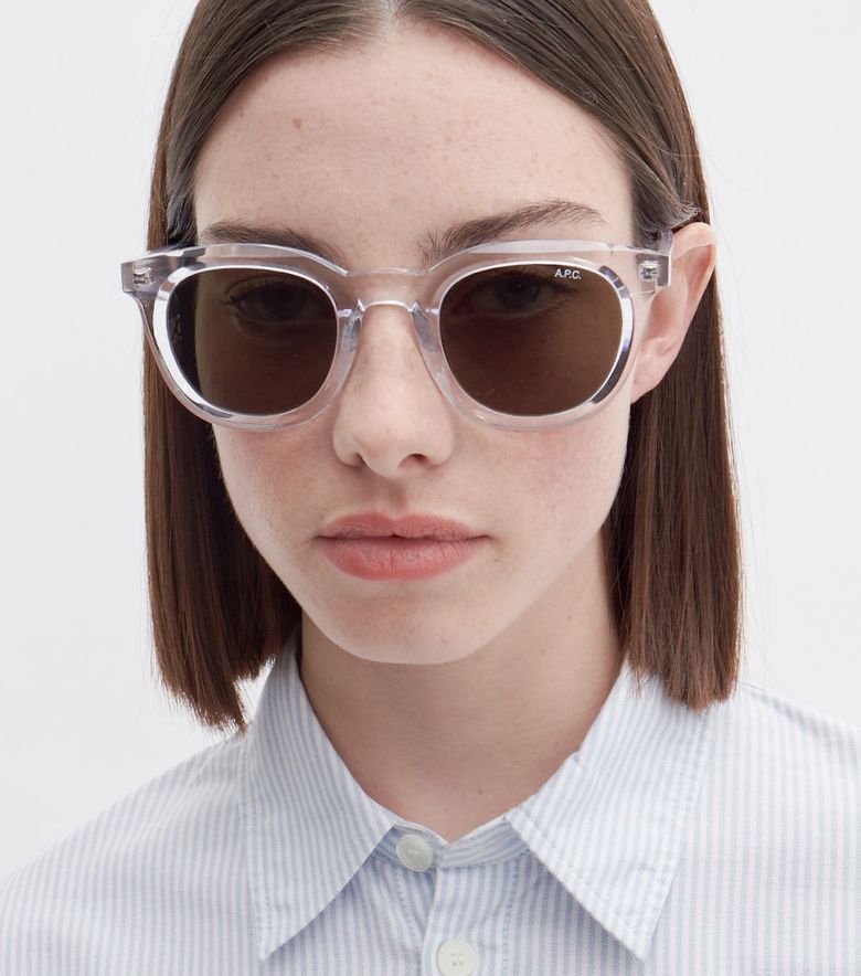 A.P.C. Lunettes de soleil Lou Unisexe Transparent