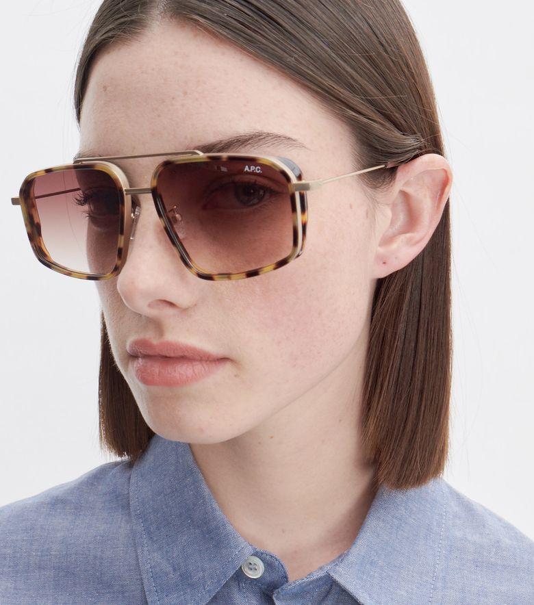 A.P.C. Lunettes de soleil Moe Unisexe Noisette
