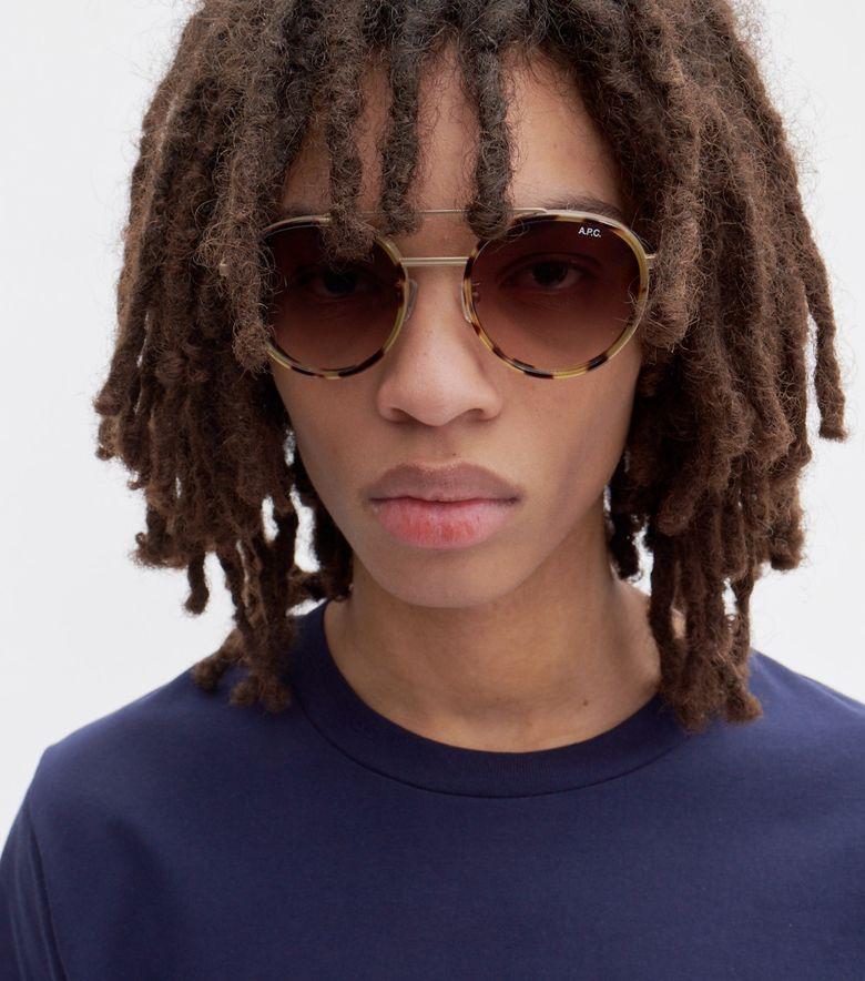 A.P.C. Lunettes de soleil Nico Unisexe Noisette