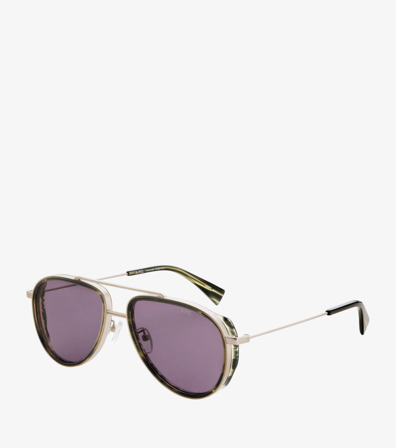 A.P.C. Lunettes De Soleil Sterling Unisexe Kaki