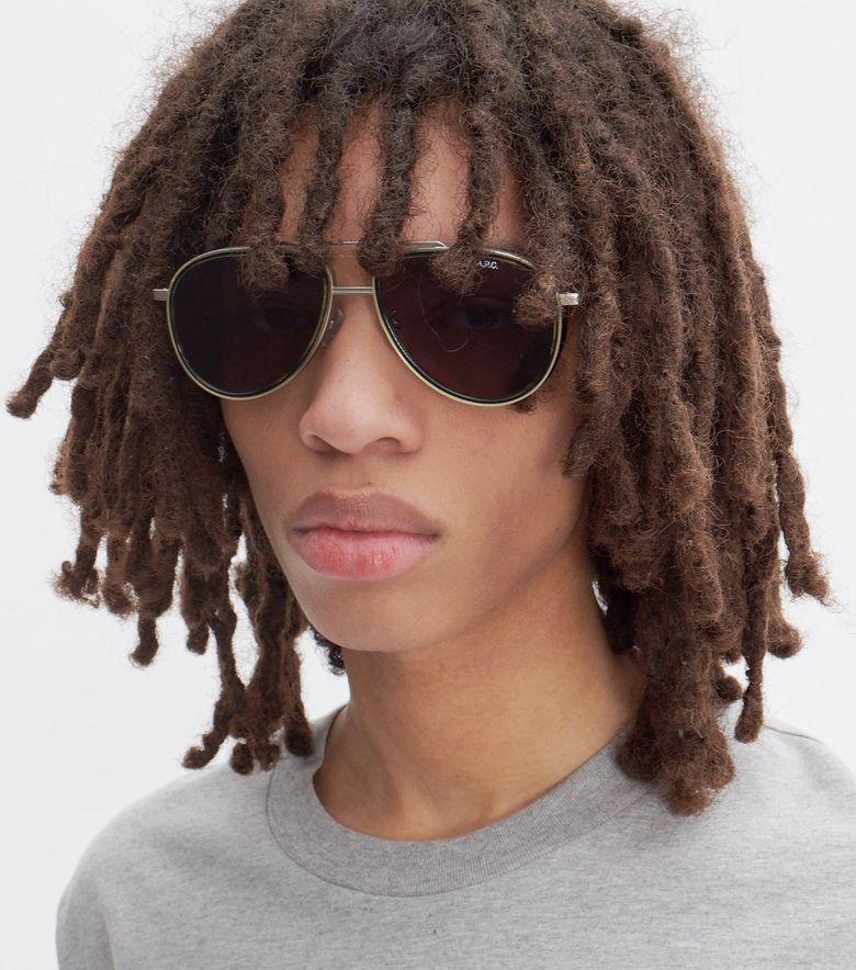 A.P.C. Lunettes de soleil Sterling Unisexe Kaki