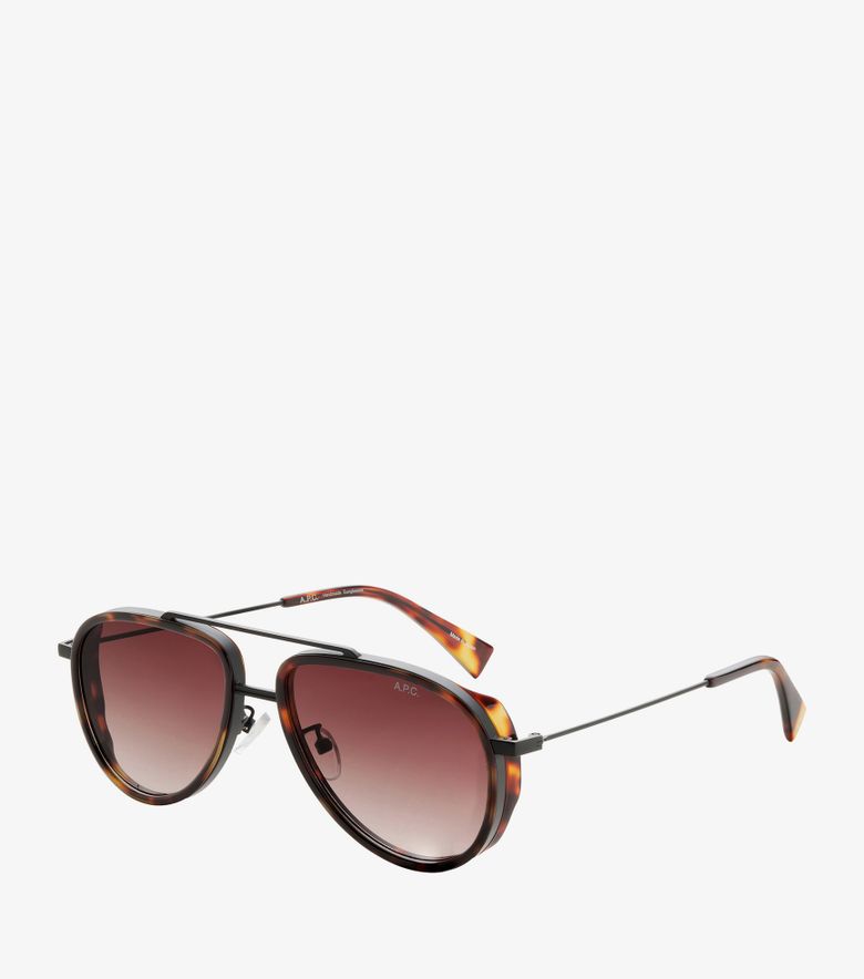 A.P.C. Lunettes De Soleil Sterling Unisexe Marron