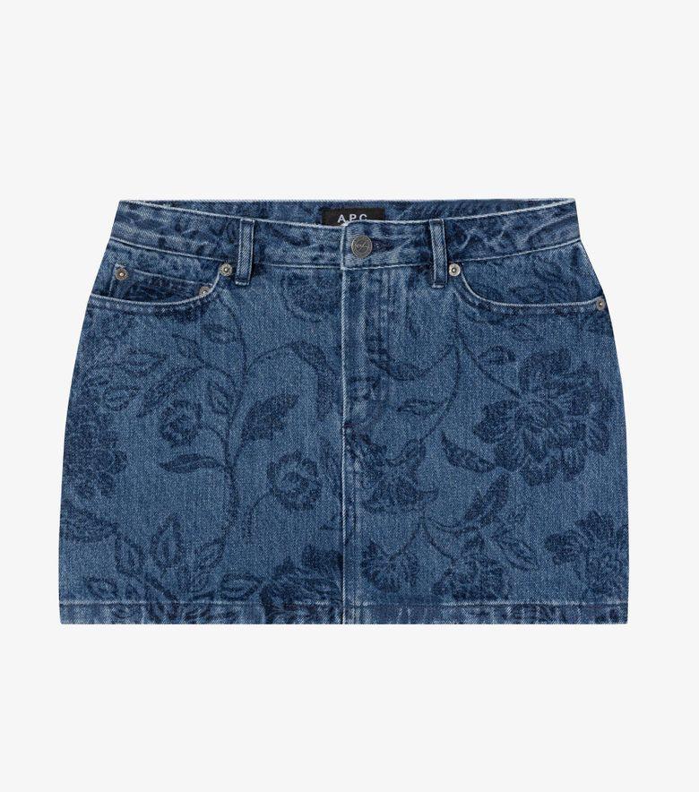 A.P.C. Mini Jupe Indigo Délavé