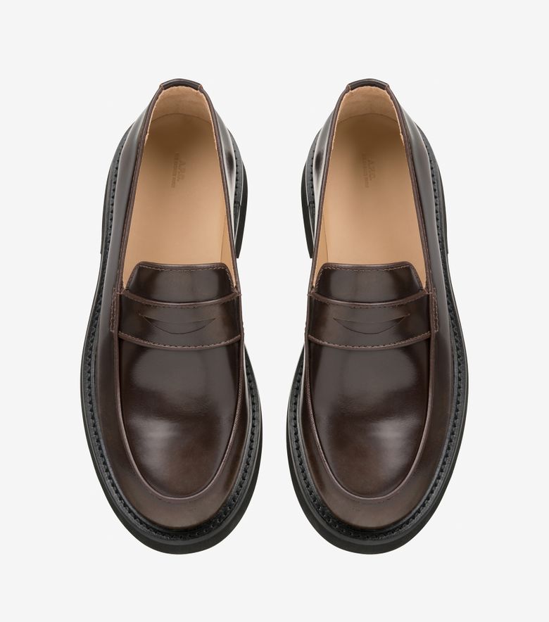 A.P.C. Mocassins Gael Marron Foncé