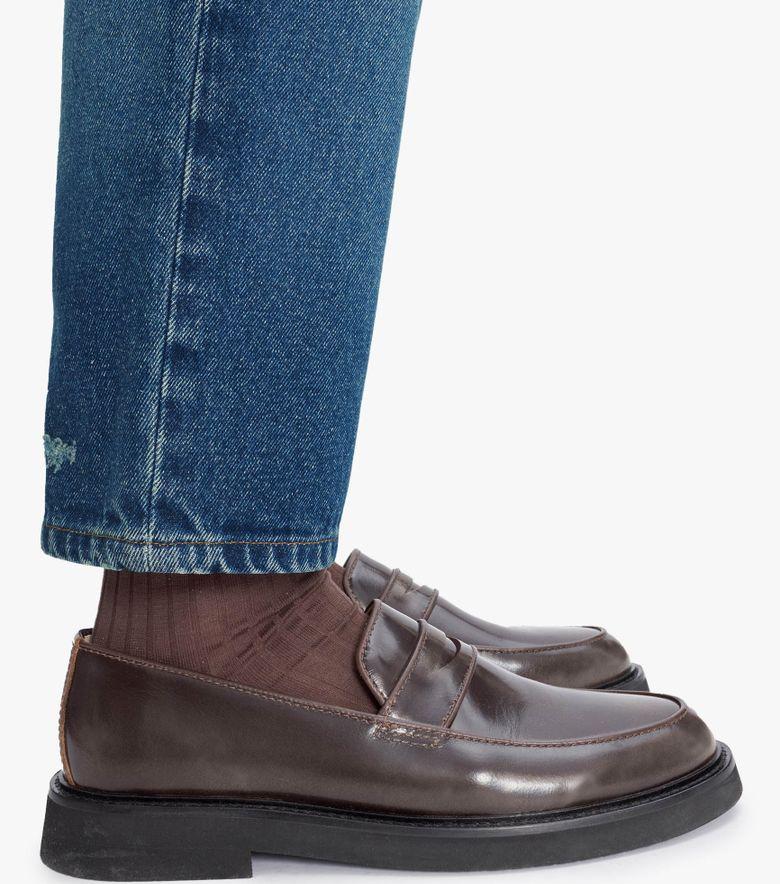 A.P.C. Mocassins Gael Marron foncé