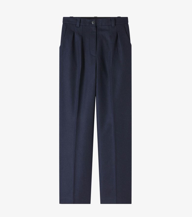A.P.C. Pantalon Tressie Marine Chiné