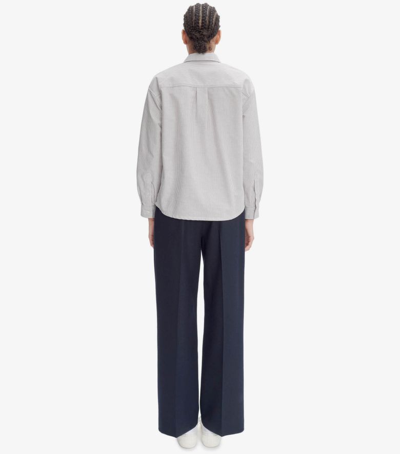 A.P.C. Pantalon Tressie Marine Chiné