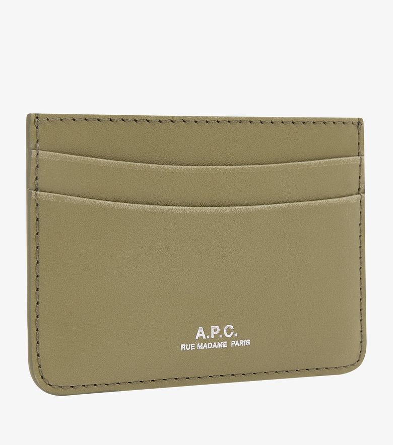 A.P.C. Porte-Cartes André Vert Argile