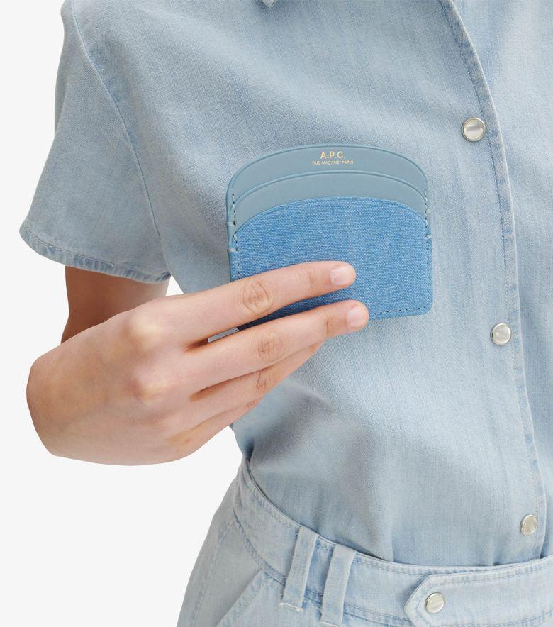 A.P.C. Porte-Cartes Demi-Lune Bleu navire