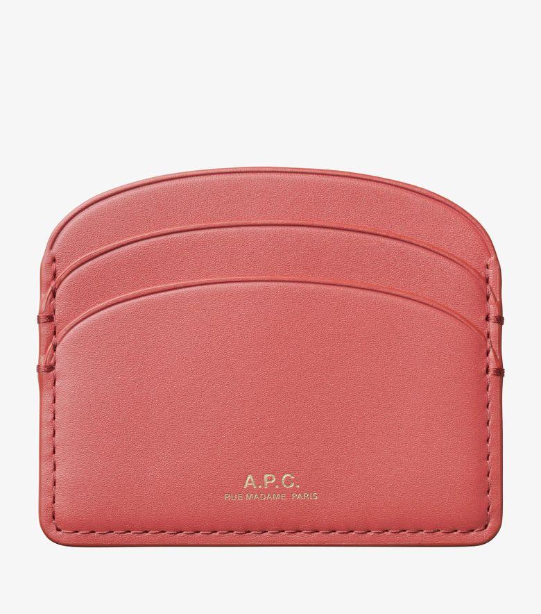 A.P.C. Porte-Cartes Demi-Lune Cerise