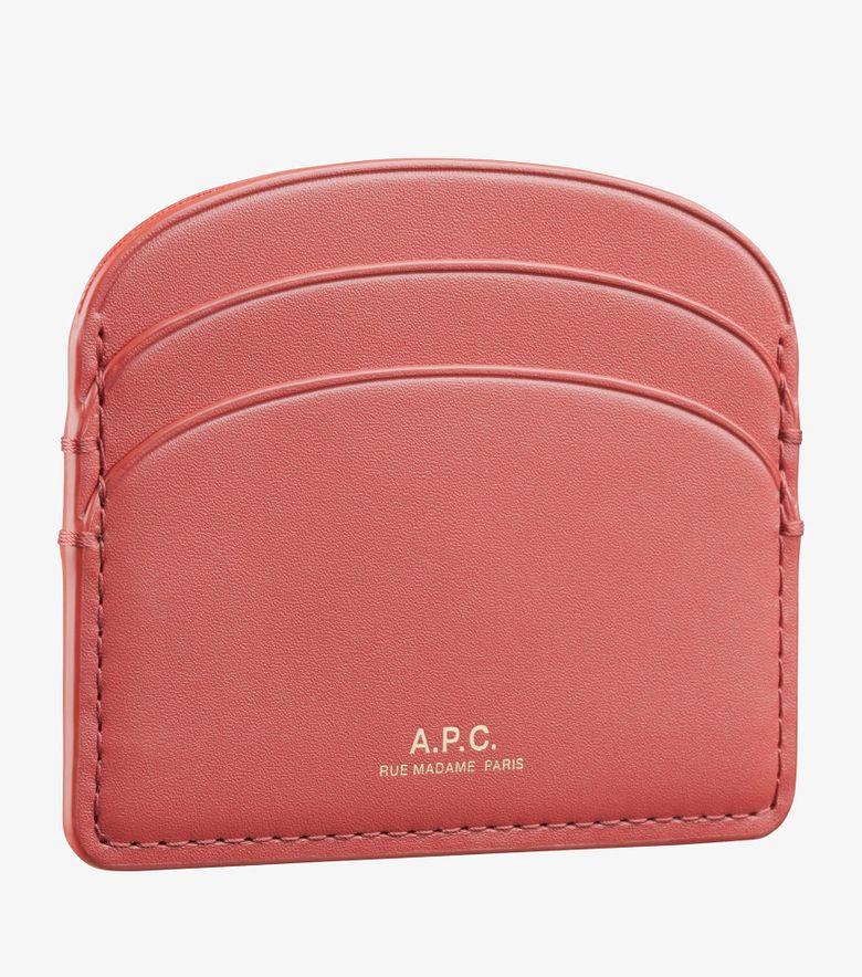 A.P.C. Porte-Cartes Demi-Lune Cerise