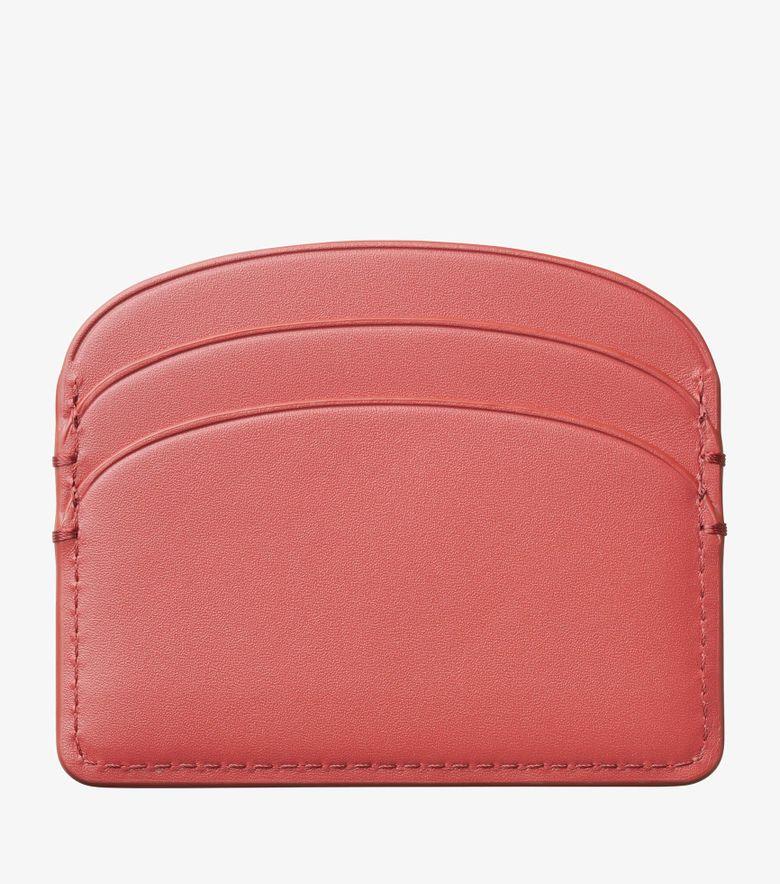 A.P.C. Porte-Cartes Demi-Lune Cerise