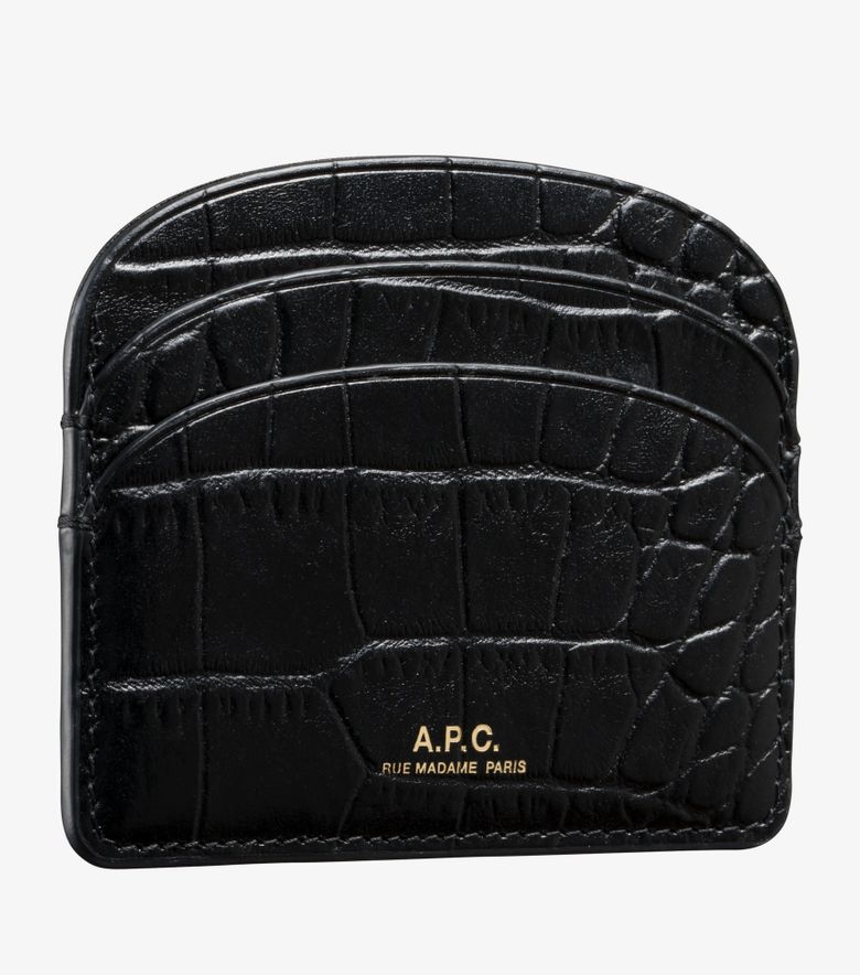 A.P.C. Porte-Cartes Demi-Lune Noir