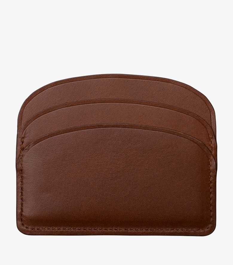 A.P.C. Porte-Cartes Demi-Lune Noisette