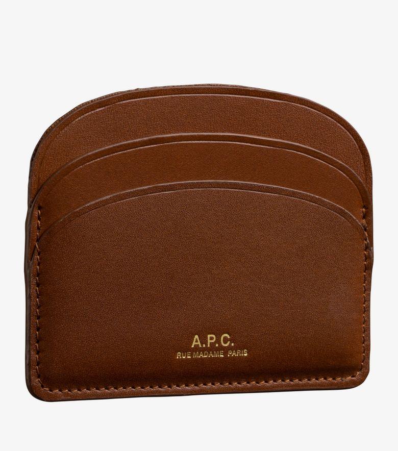 A.P.C. Porte-Cartes Demi-Lune Noisette